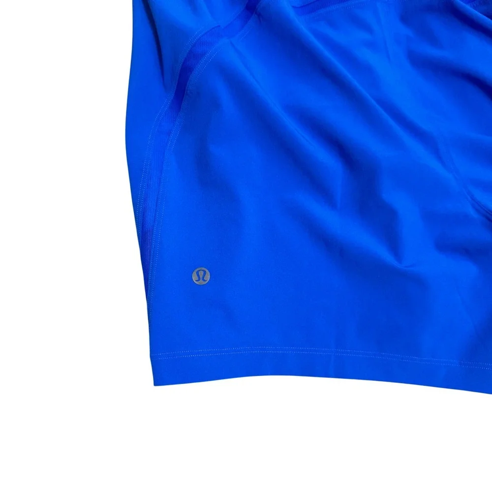 Lululemon Pace Breaker Linerless Short Mens M Blue Excellent 5